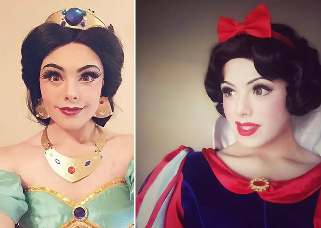 chico se transforma en princesas Disney