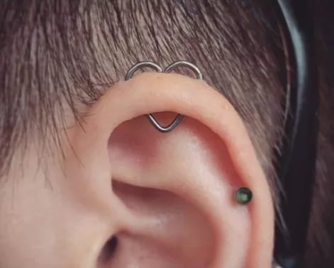 piercing forma de corazon