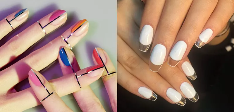 uñas con transparencias