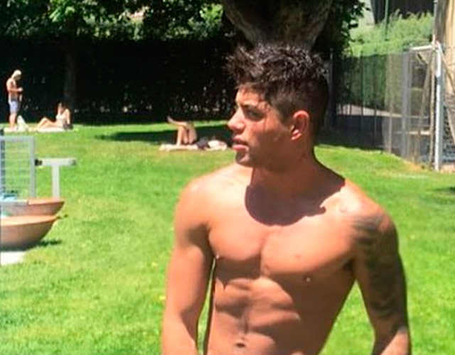 David Lafuente sin camiseta en Instagram