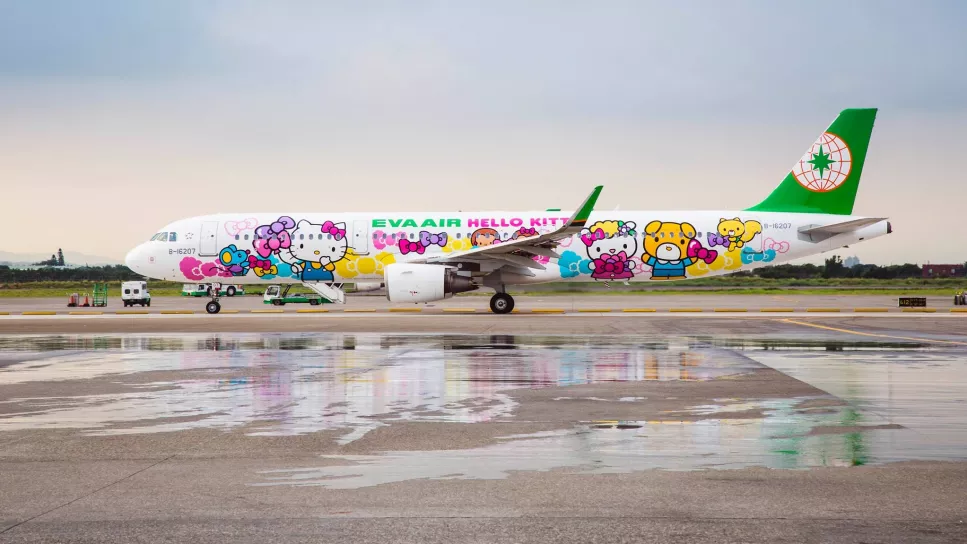 avion de hello kitty