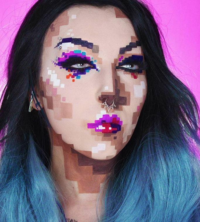 Pixel makeup: el mejor maquillaje para petarlo este Halloween