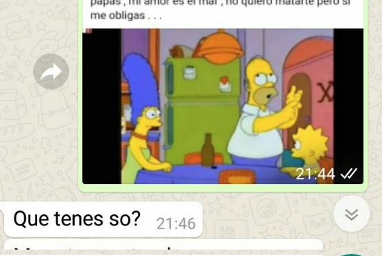 Esta chica dejó a su novio con memes de Los Simpson Esta chica dejó a su novio con memes de Los Simpson