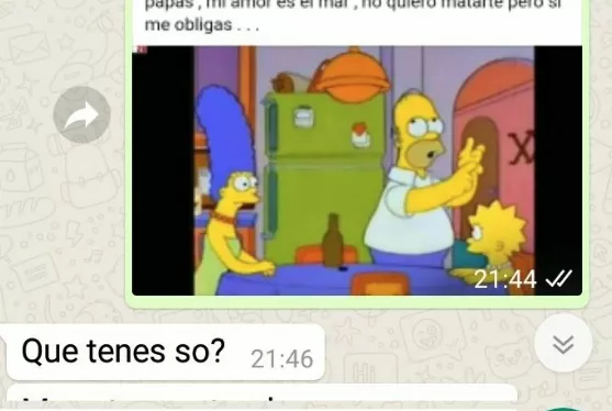 dejo a su novio con memes de los simpson