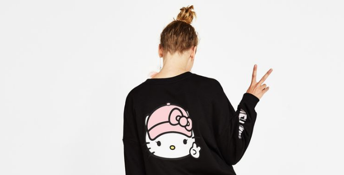 hello kitty platforms bershka