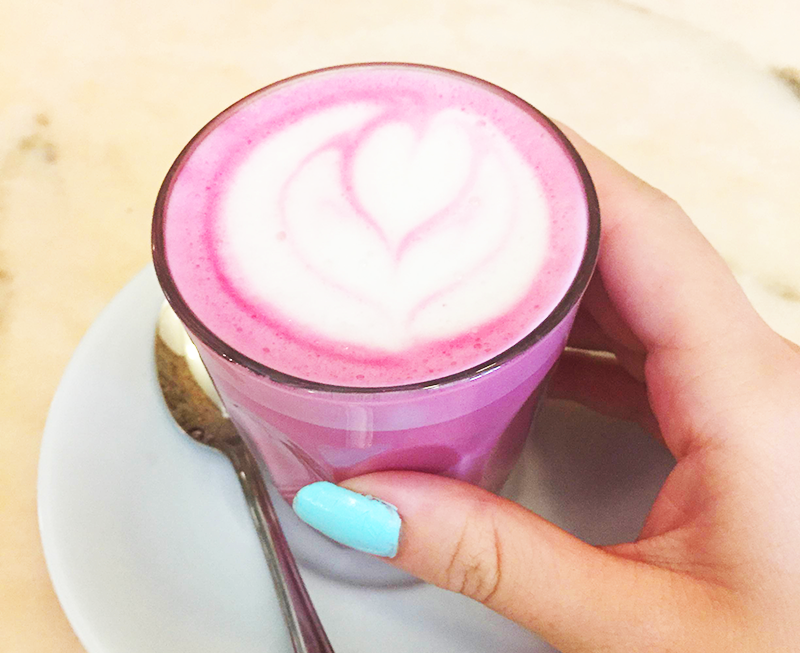 receta pink latte