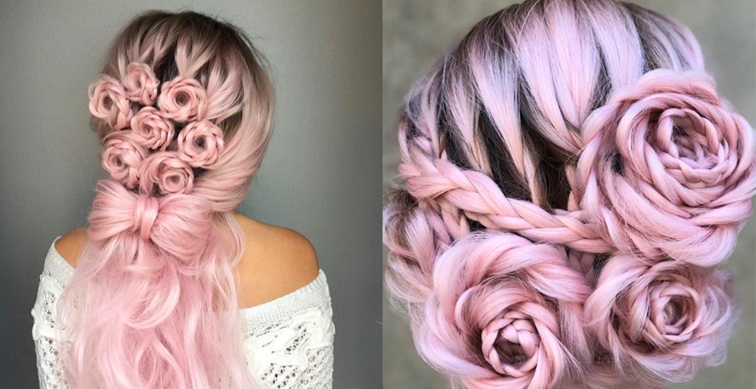 Trenzas con forma de rosa: te vas a enamorar del peinado de esta temporada