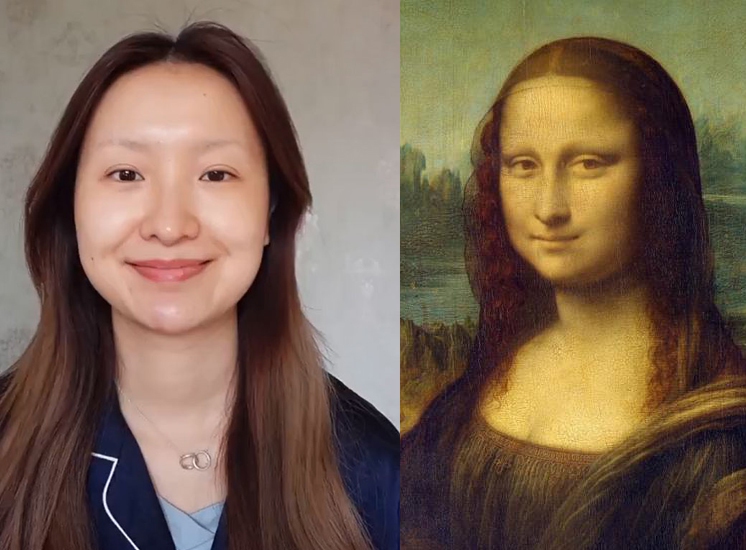 La asombrosa transformación de una bloguera en la Mona Lisa