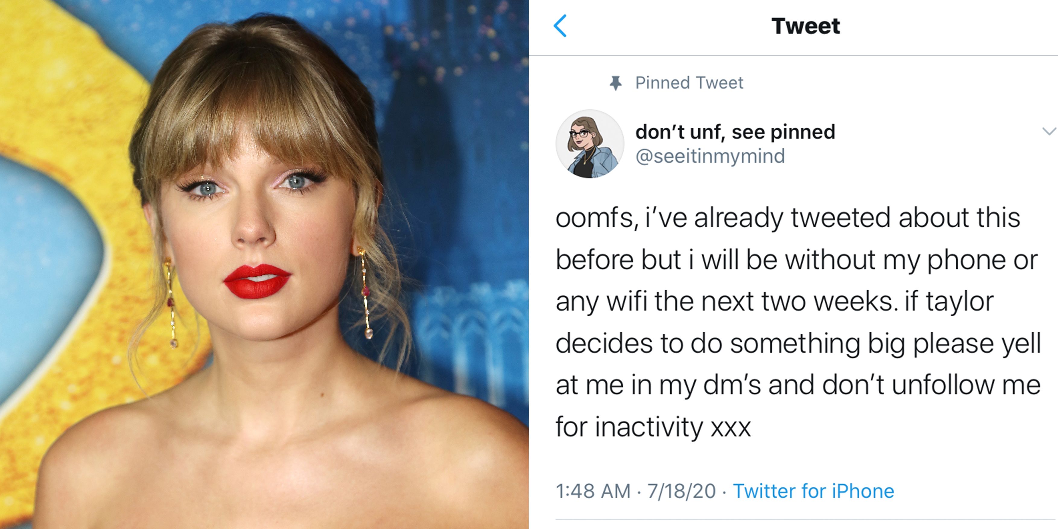 Este superfan de Taylor Swift estuvo fuera de línea por dos semanas y no sabe que el "folklore" existe todavía.