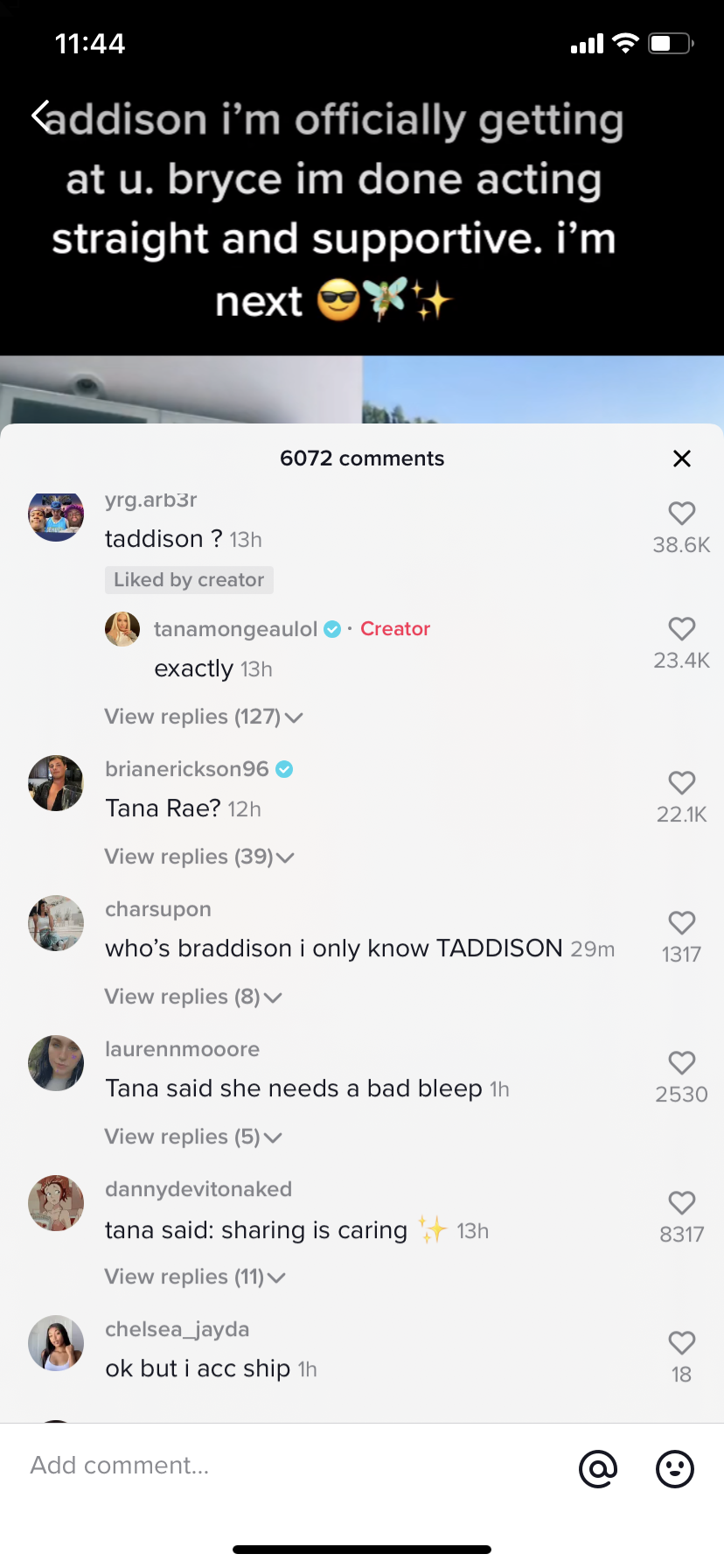 Tana Mongeau está coqueteando duro con Addison Rae en TikTok