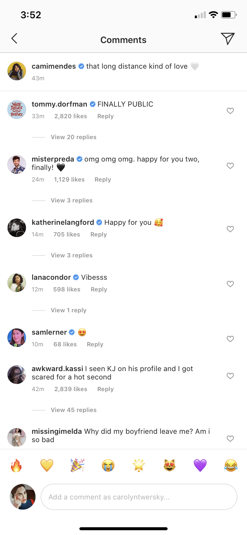 Camila Mendes acaba de convertirse en oficial de la Instagram con su nuevo novio Grayson Vaughan
