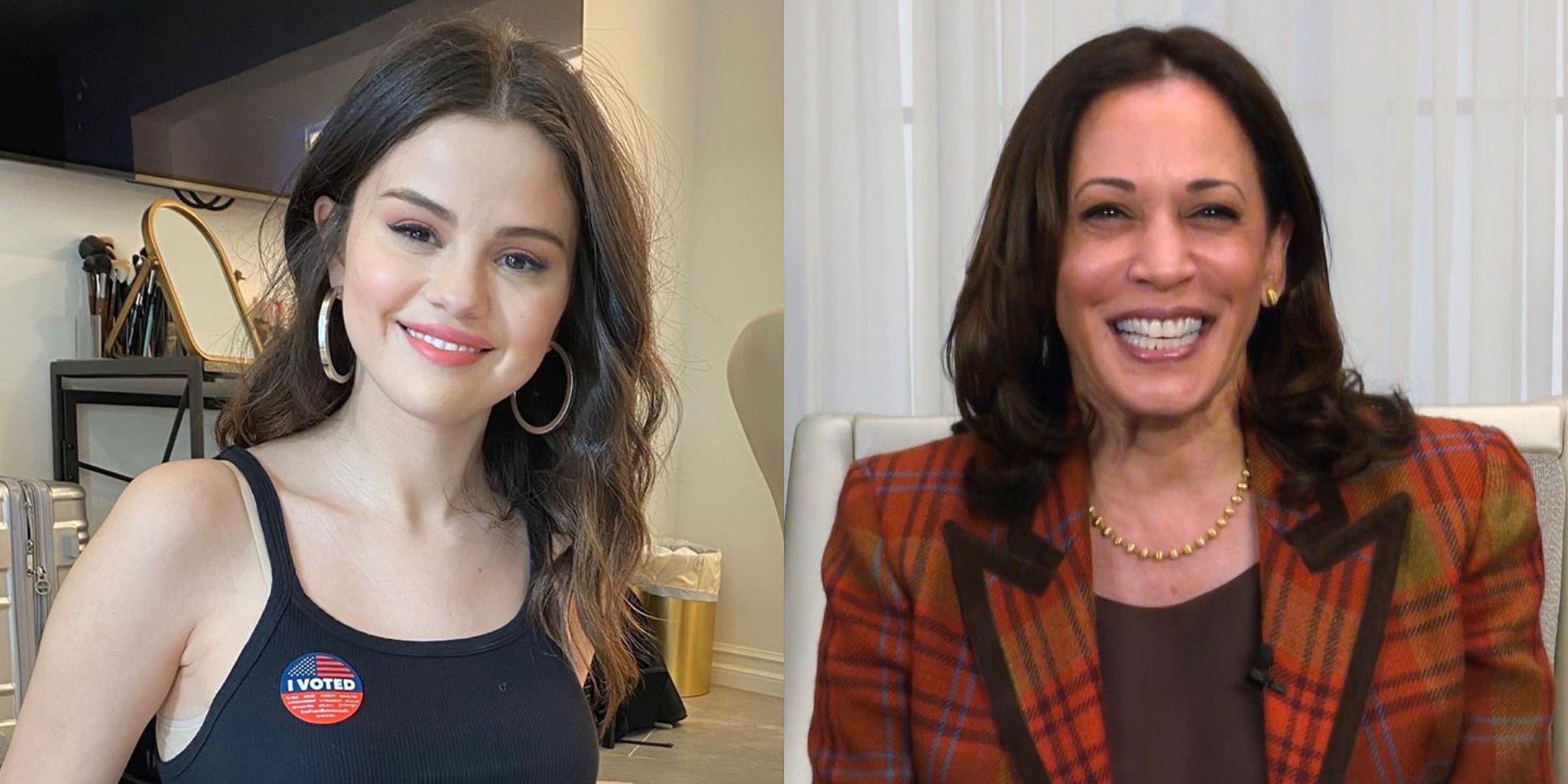 Selena Gómez se sentó con la candidata a la vicepresidencia Kamala Harris para discutir el cuidado de la salud mental y la votación