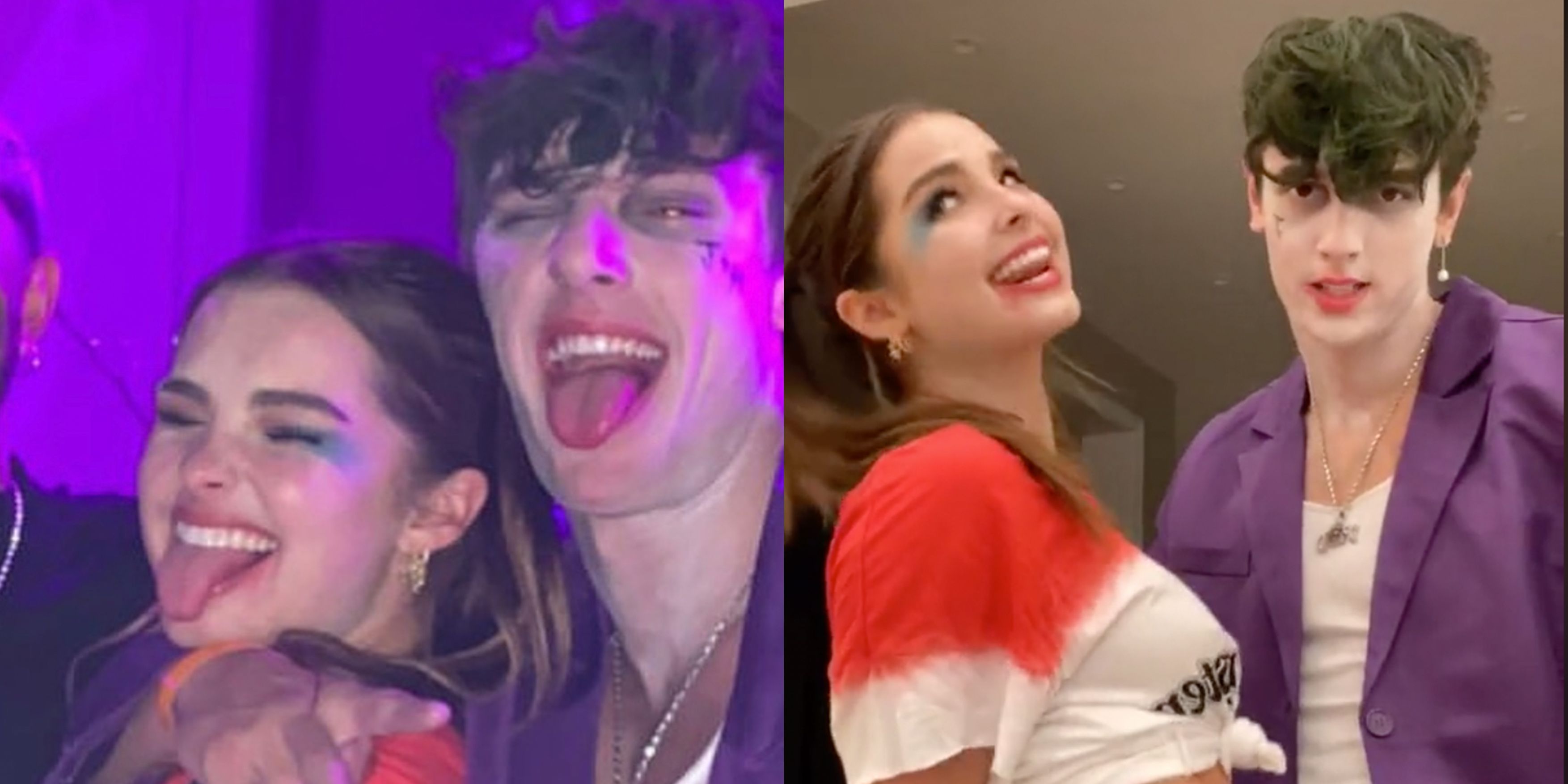 Addison Rae y Bryce Hall fueron vistos besándose mientras celebraban Halloween juntos