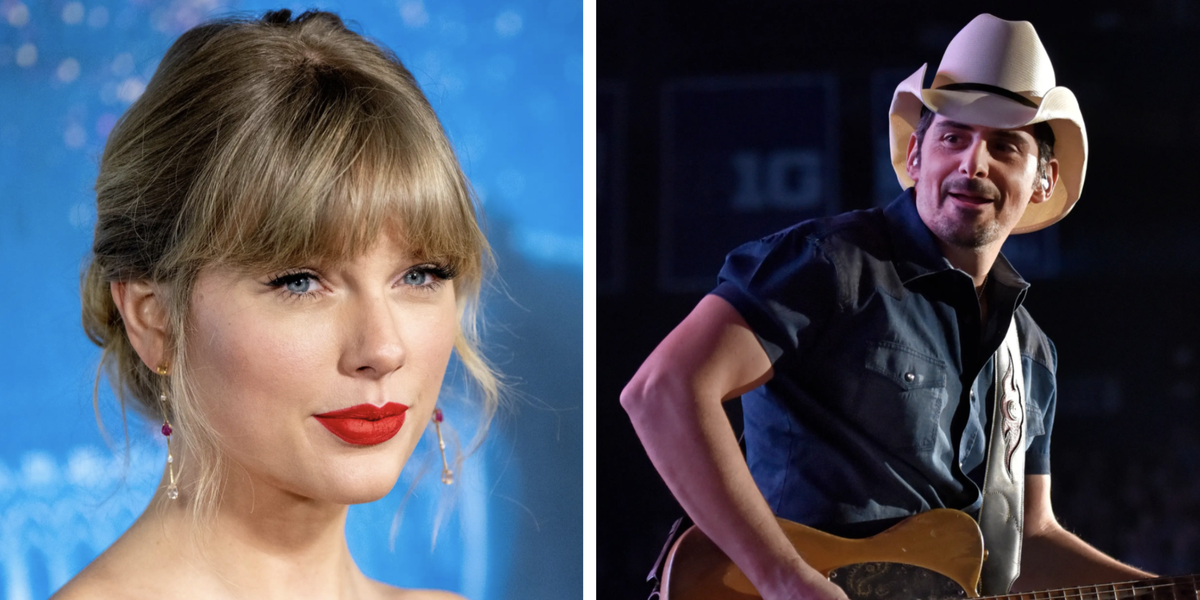 Taylor Swift fue encubierta por Brad Paisley en un mural de músicos country