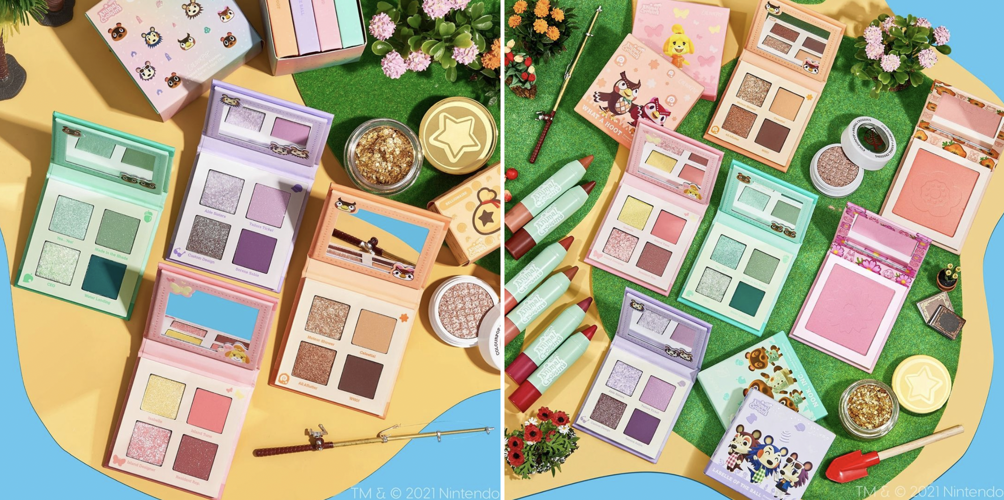 ColourPop Cosmetics lanza una colección de maquillaje de Animal Crossing