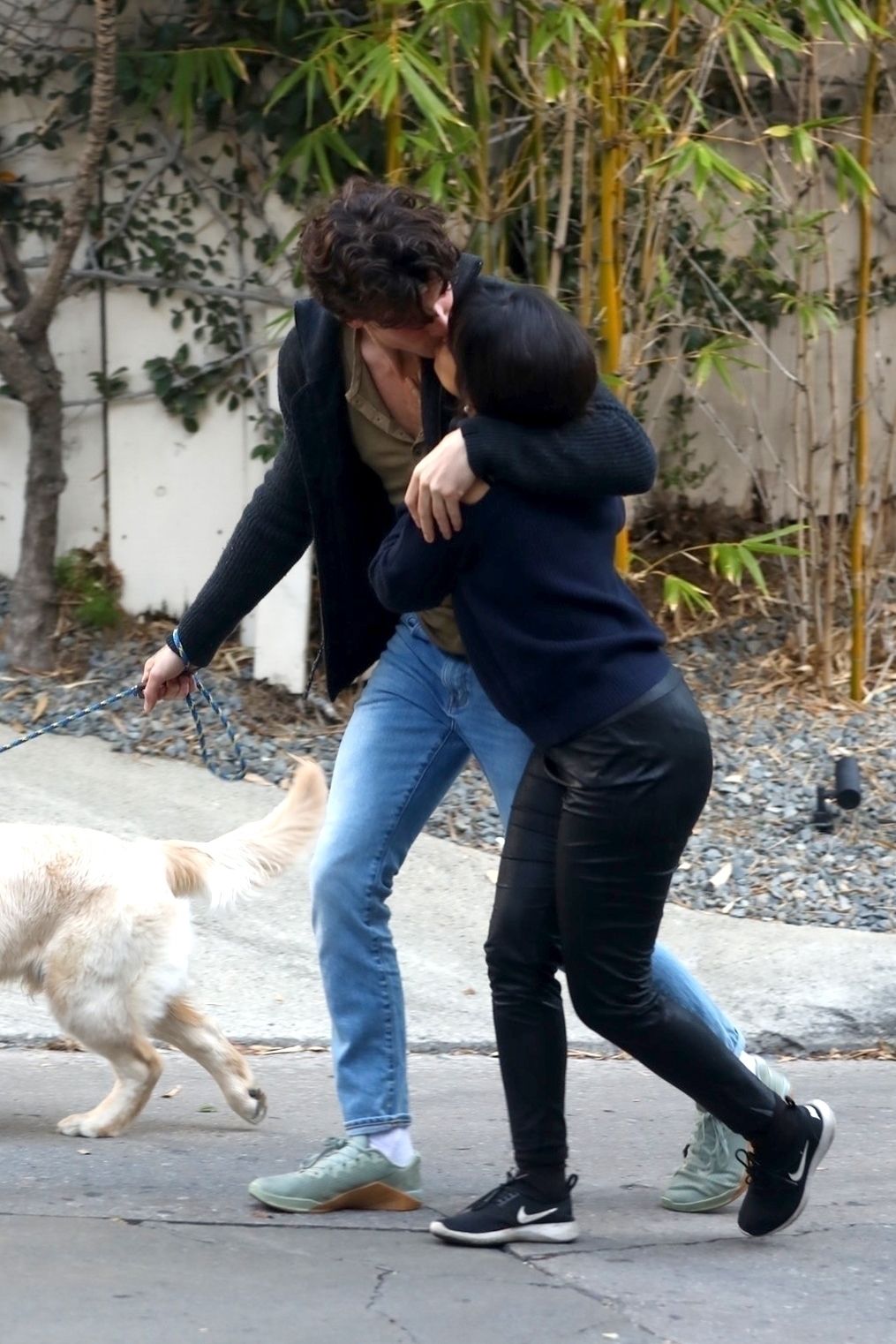 Shawn Mendes y Camila Cabello no paran de caminar para besarse mientras salen con su perro