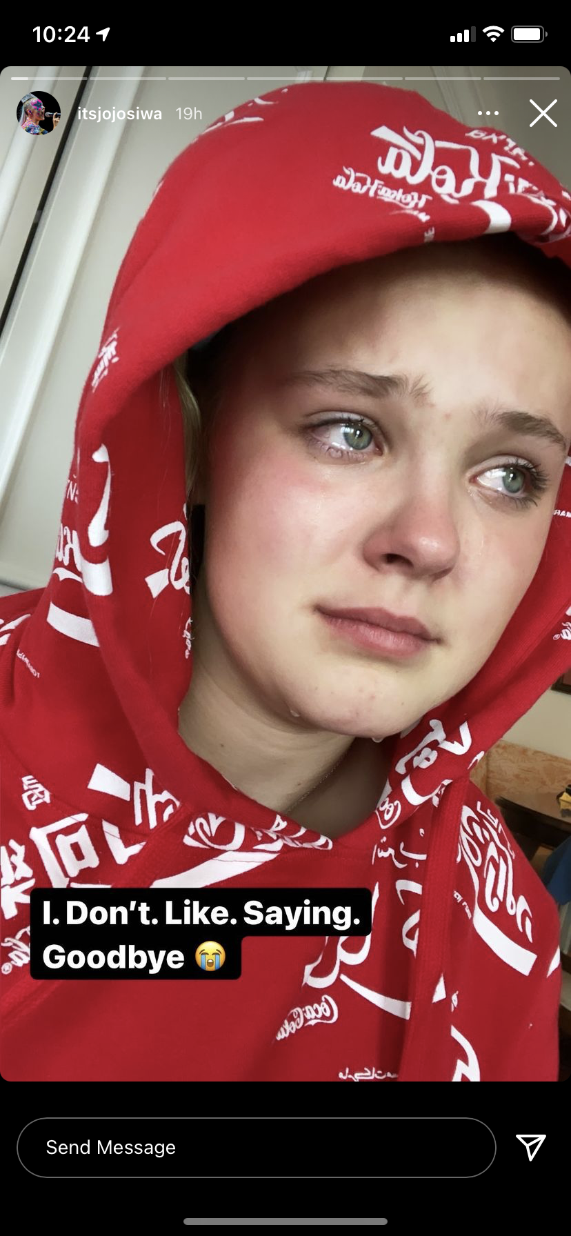 JoJo Siwa rompe a llorar en Instagram tras despedirse de su novia, Kylie Prew