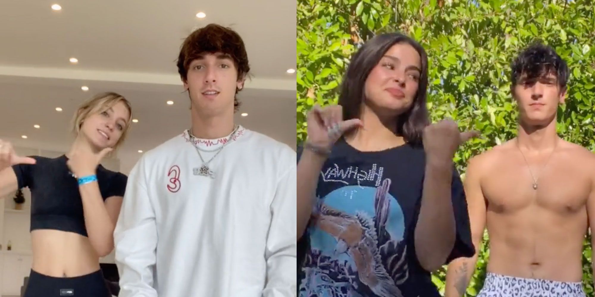 Bryce Hall acaba de hacer el mismo baile de TikTok con otra chica que solía hacer con Addison Rae