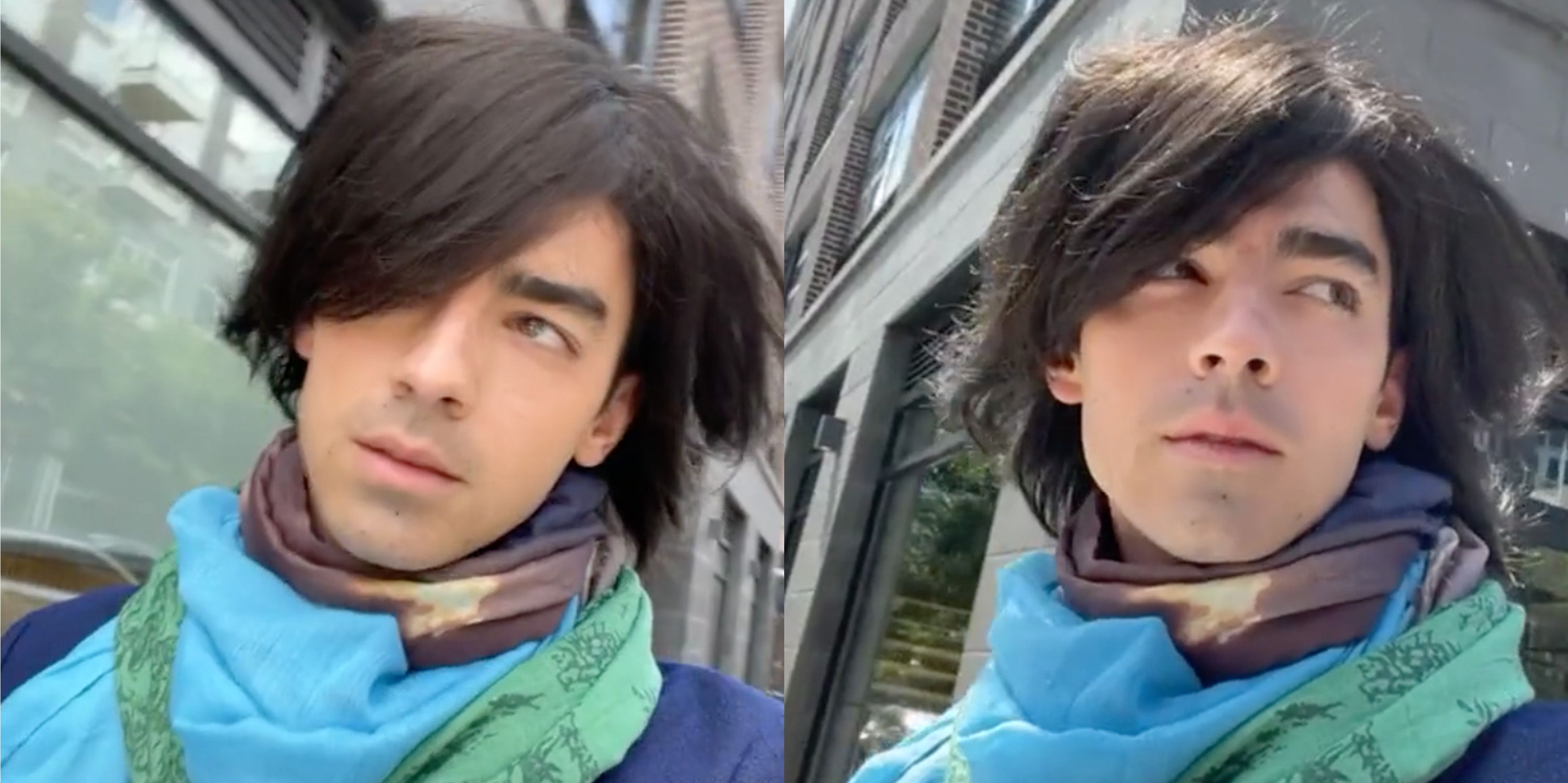 Joe Jonas recupera sus largos mechones en un hilarante TikTok de retroceso del clásico de los Jonas Brothers, "S.O.S."