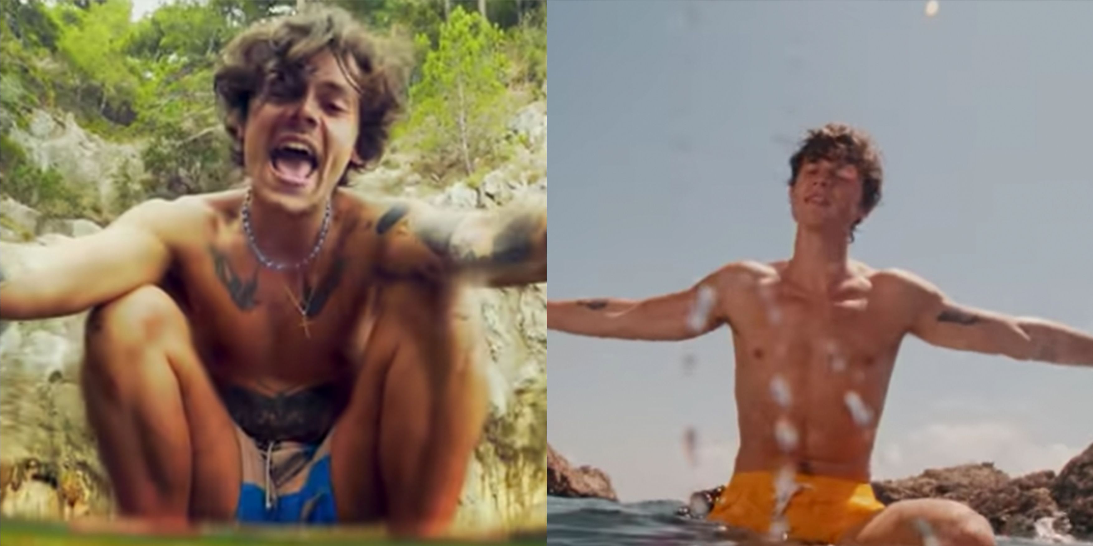 Los fans no pueden dejar de comparar los vídeos musicales de "Summer of Love" de Shawn Mendes y "Golden" de Harry Styles