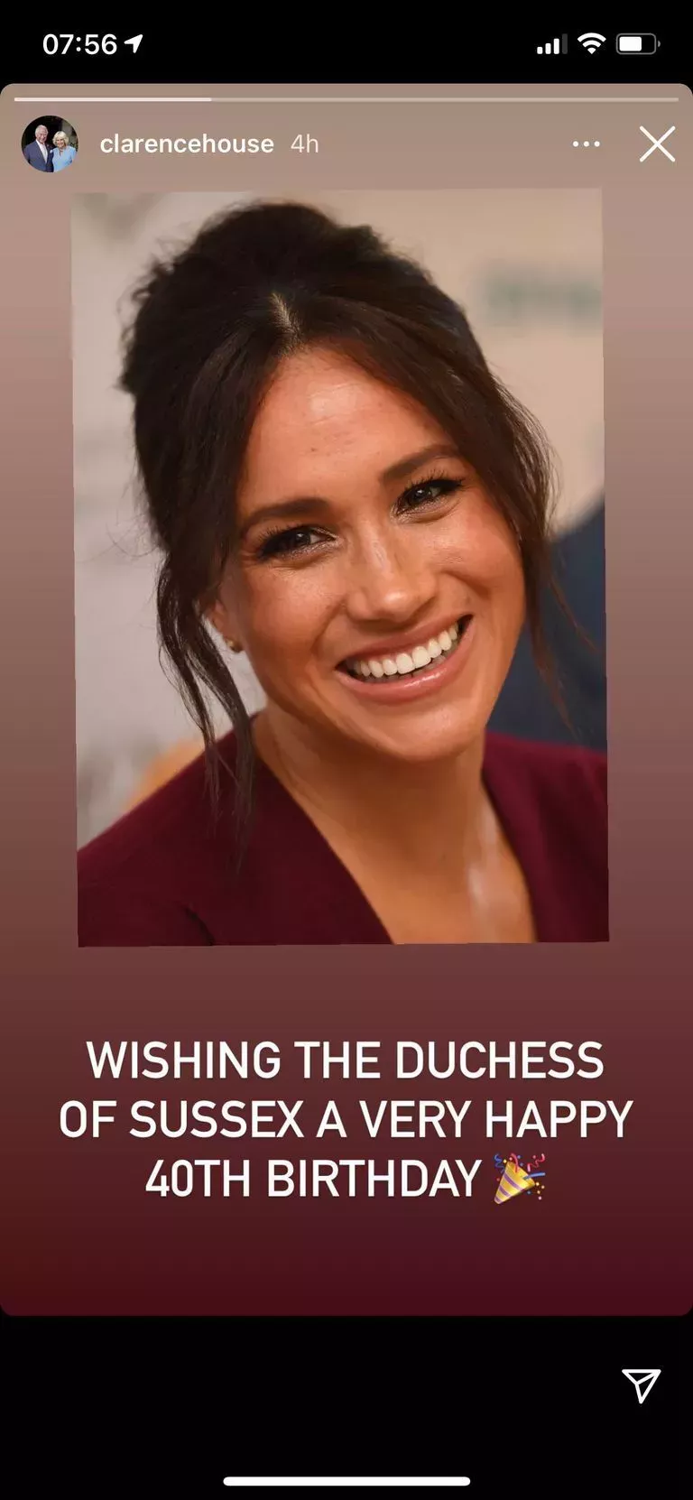 Los homenajes de la Reina, Carlos, Kate y Guillermo a Meghan Markle en su cumpleaños dicen mucho de su relación