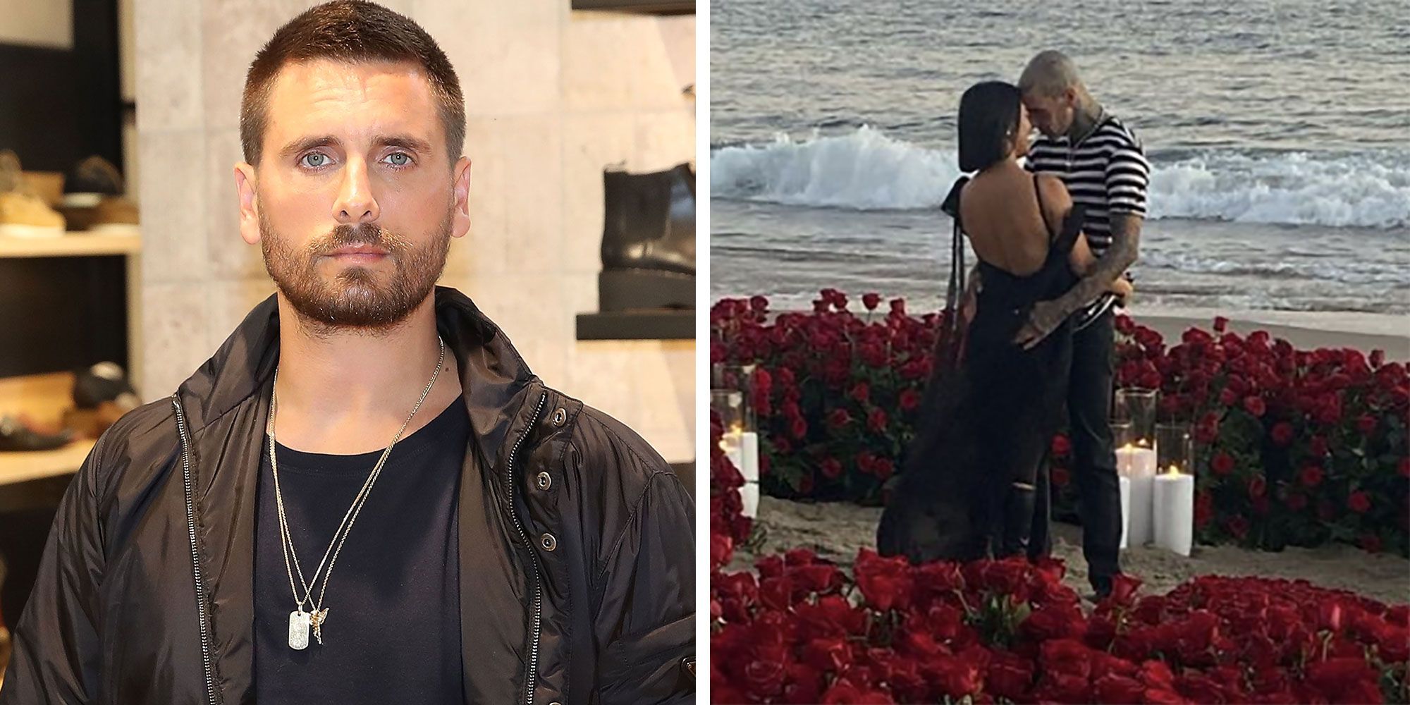 Scott Disick se desvive por la noticia del compromiso de su ex Kourtney Kardashian y Travis Barker