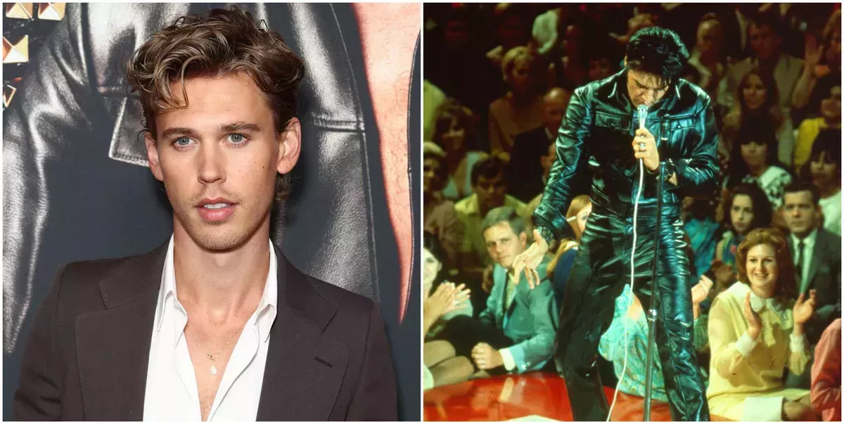 Austin Butler conserva el mono de cuero que usó tras el rodaje del primer número musical de 'Elvis'