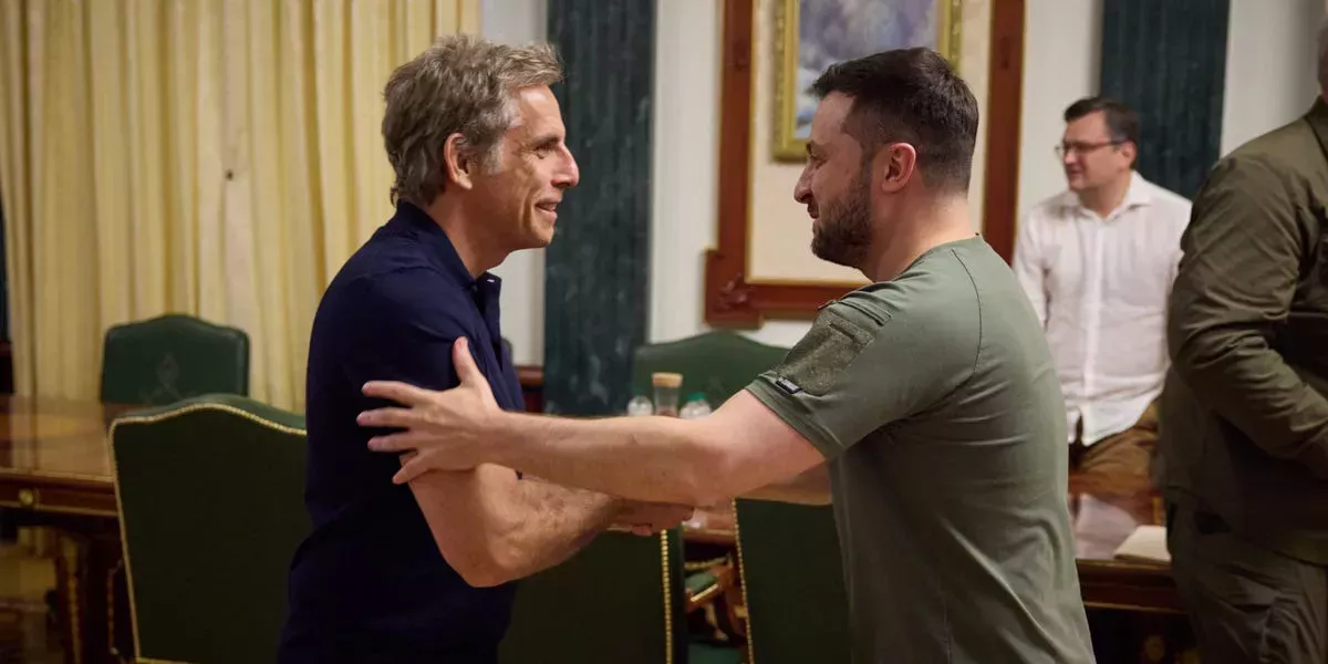 Ben Stiller se reunió con Zelenskyy en Kiev y le dijo al actor reconvertido en político 