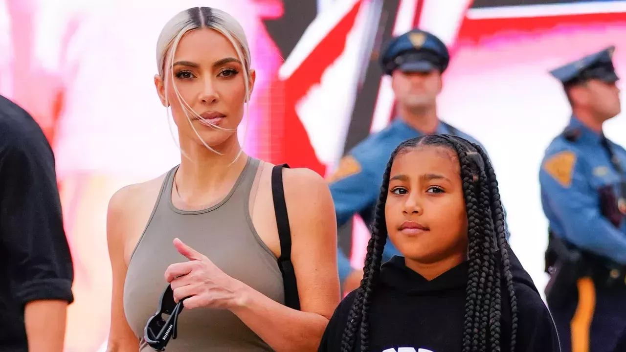 North West le hizo a Kim Kardashian un maquillaje de Minions en TikTok