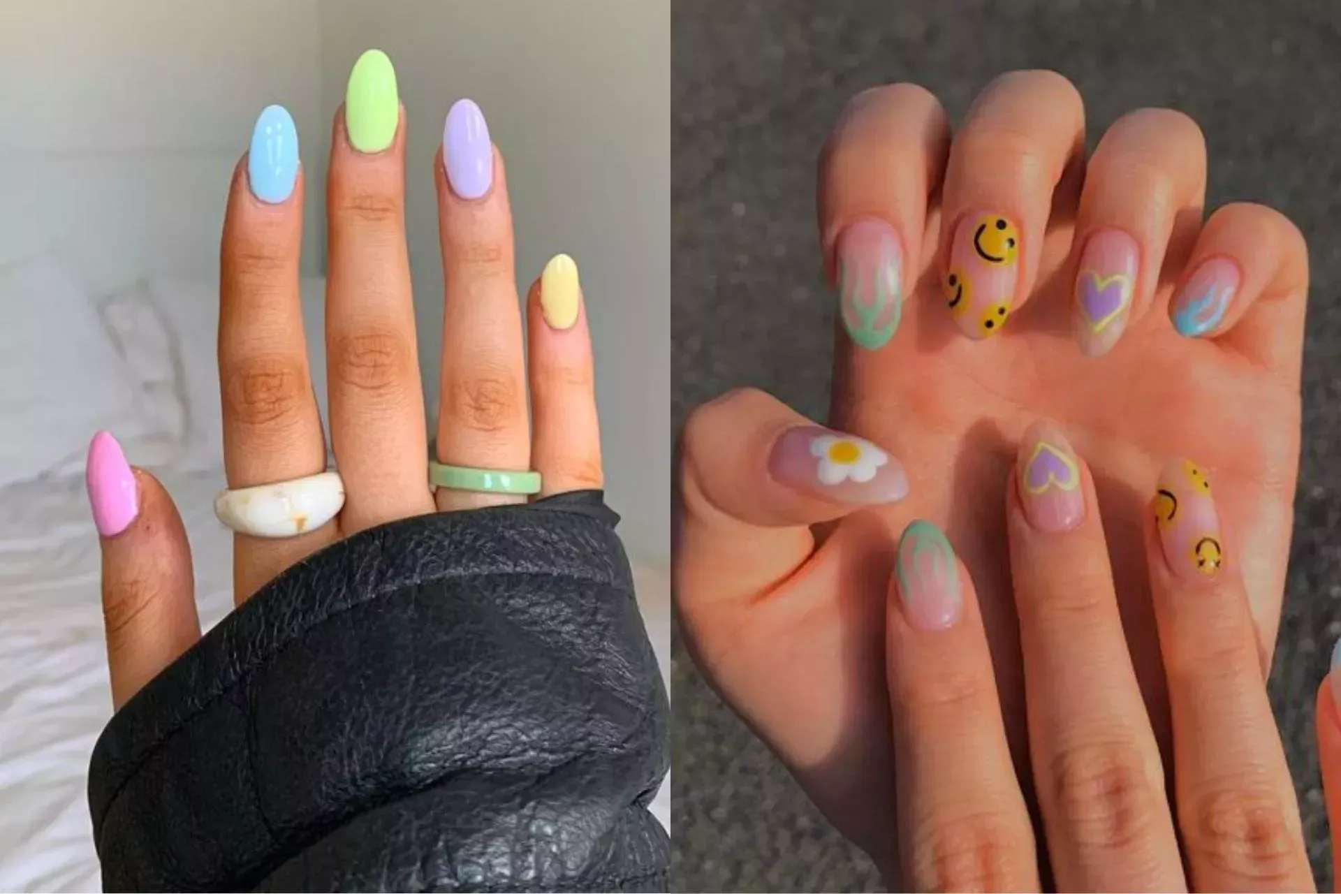 15 bonitos y modernos diseños de uñas de primavera para adolescentes