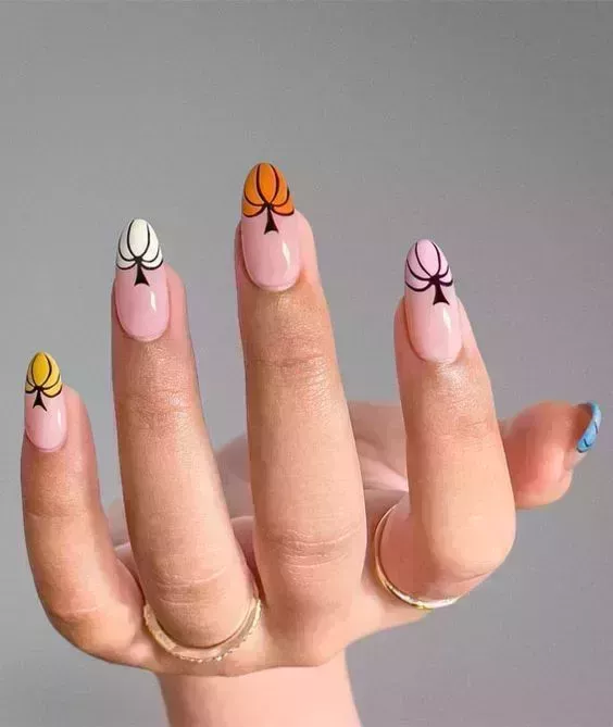 15 sencillos y bonitos diseños de uñas de otoño para adolescentes