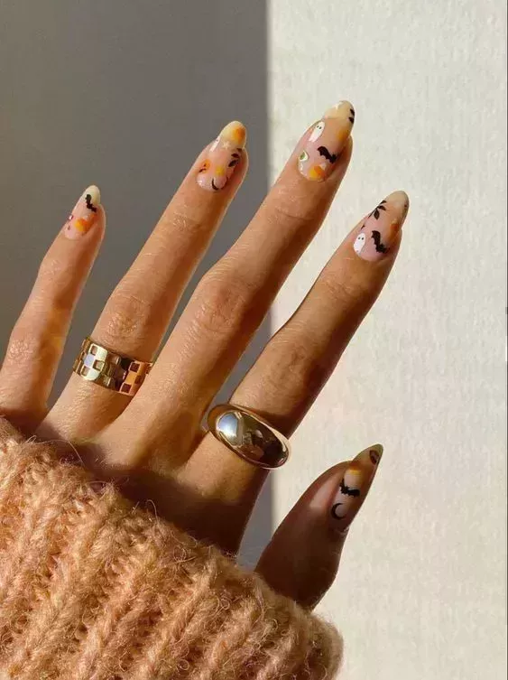 15 sencillos y bonitos diseños de uñas de otoño para adolescentes