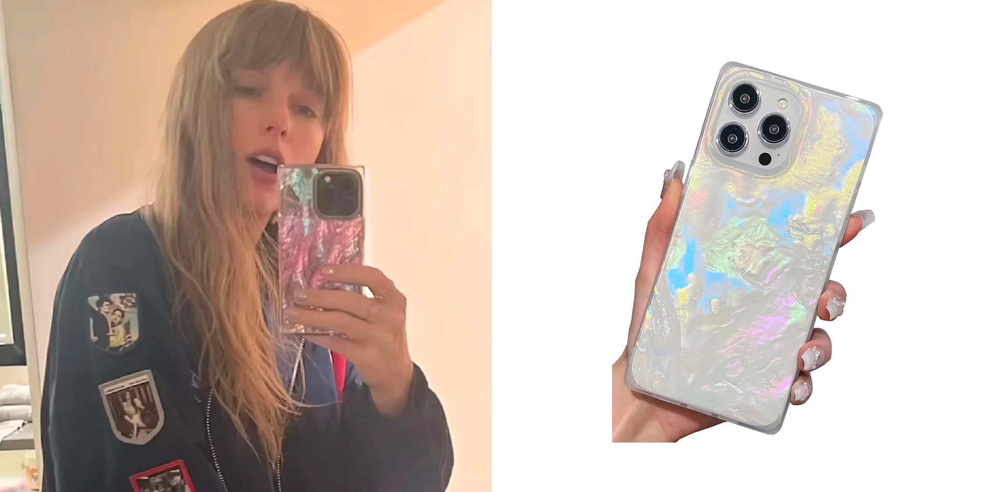  He encontrado una versión asequible de la funda de perlas de Taylor en Amazon