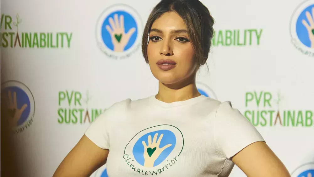 

	
		La estrella de Bollywood Bhumi Pednekar fija objetivos para el Día Mundial del Medio Ambiente y revela sus proyectos cinematográficos: 