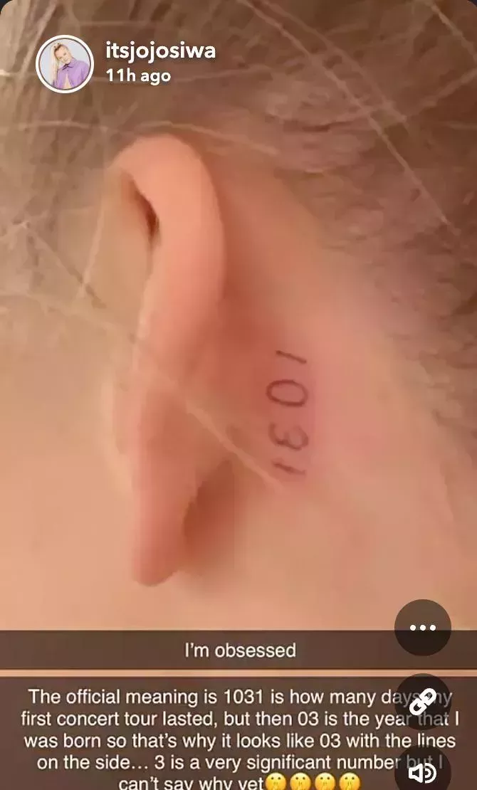 JoJo Siwa acaba de hacerse su primer tatuaje