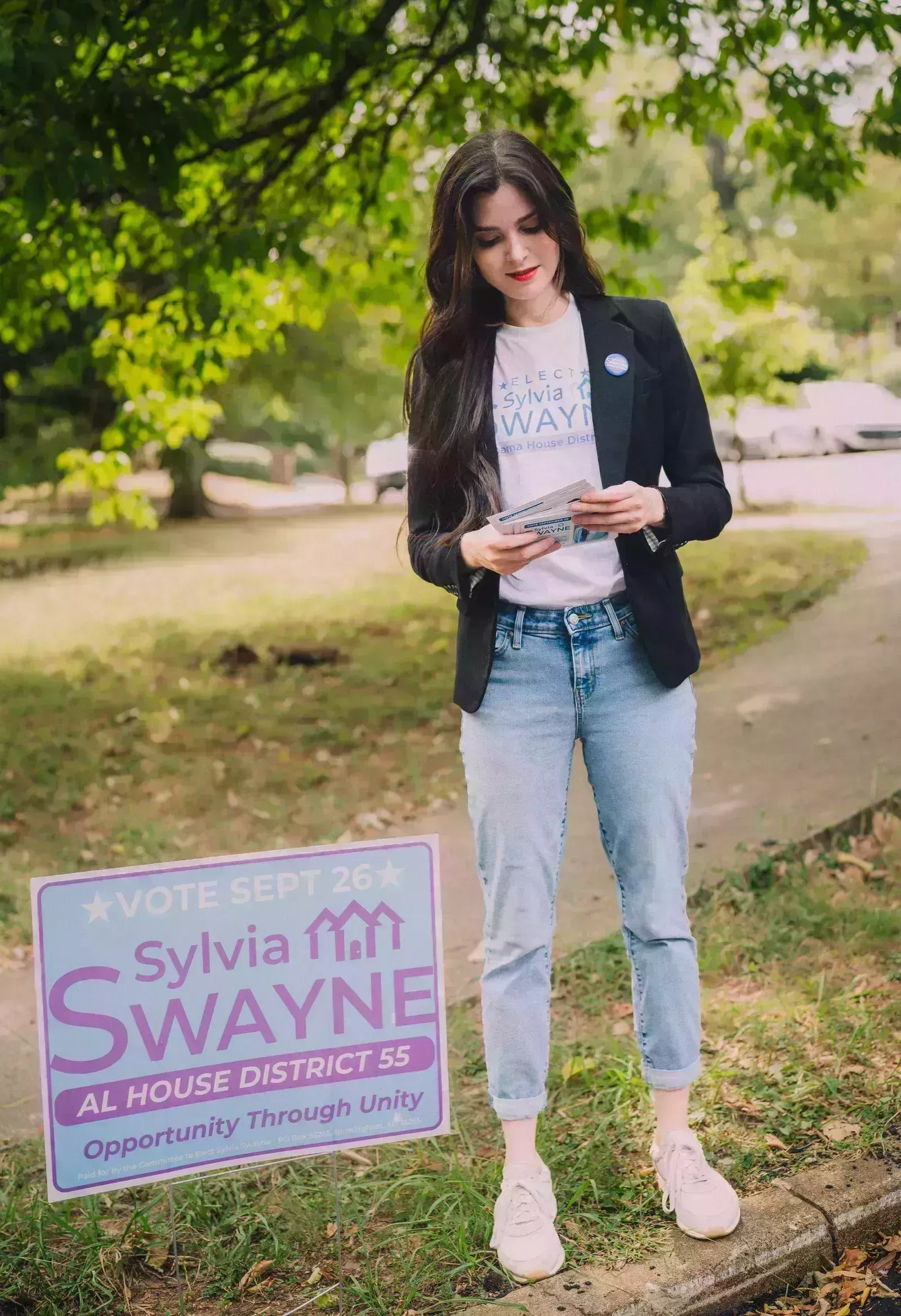 La campaña electoral especial de Sylvia Swayne tiene muchas primicias