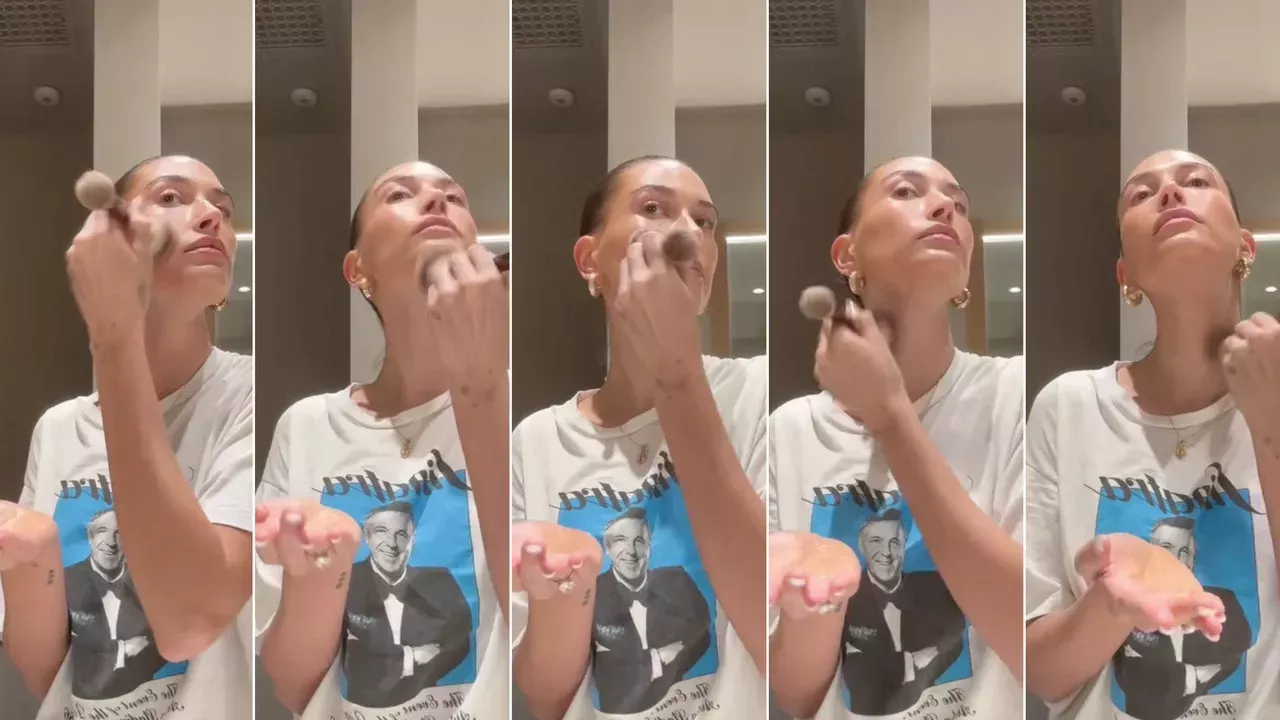 Esta brocha de maquillaje de 65 dólares se está volviendo viral por culpa de Hailey Bieber