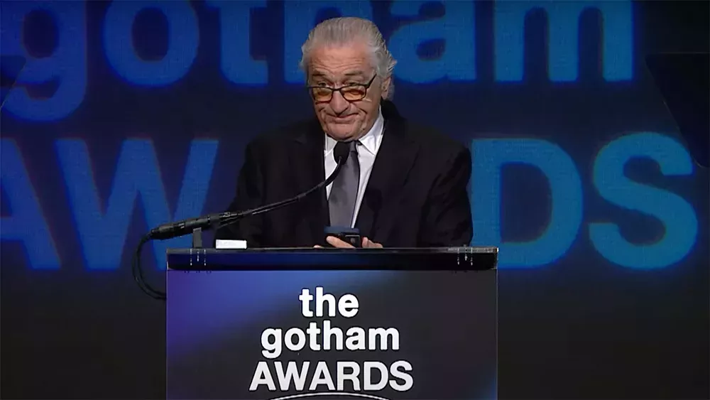 Robert De Niro dice que su discurso en Gothams fue censurado y sus comentarios contra Trump eliminados sin previo aviso