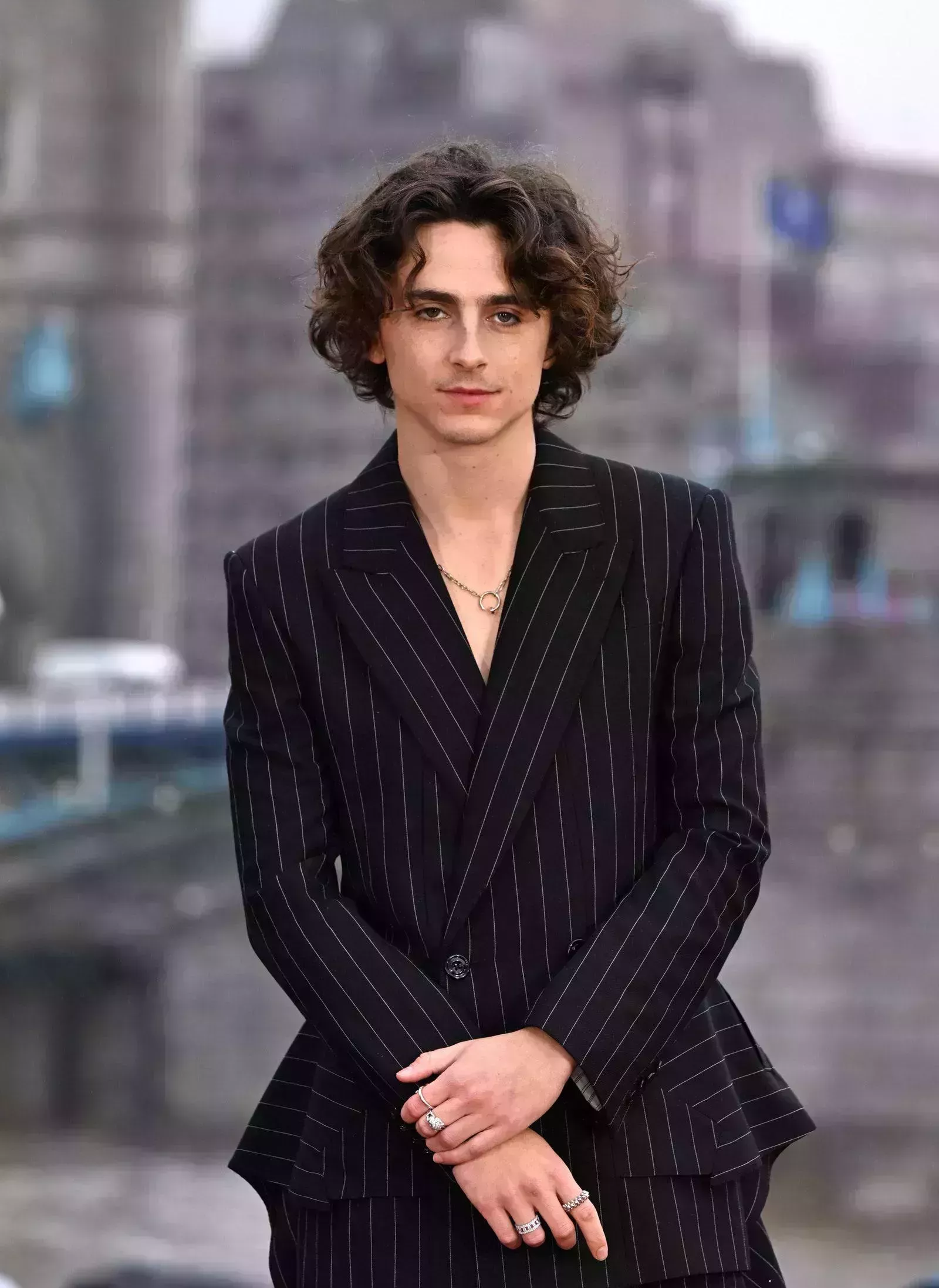 Timothée Chalamet se saltó la camisa en su primera aparición en "Wonka