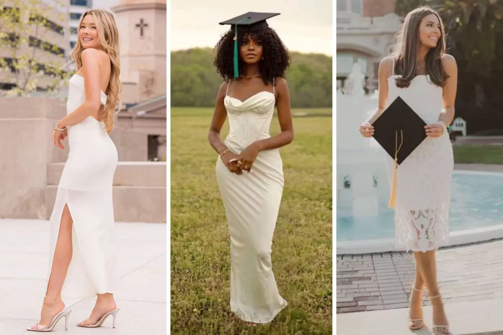 25 Gorgeous Vestido de Graduación Blanco Ideas en 2024