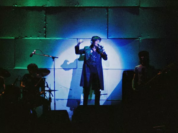 Roger Waters de Pink Floyd durante la gira de