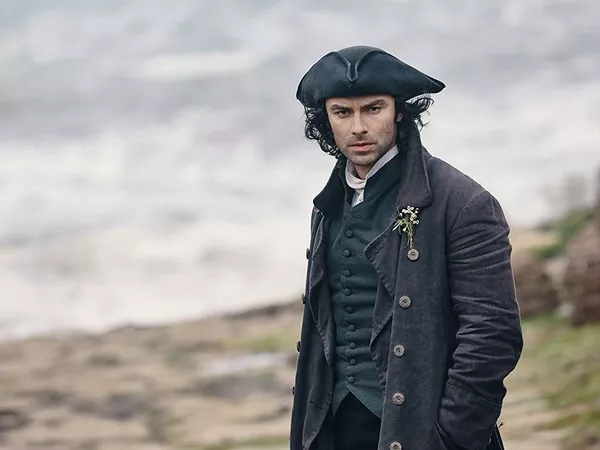 Aidan Turner como Ross Poldark en 'Poldark'.