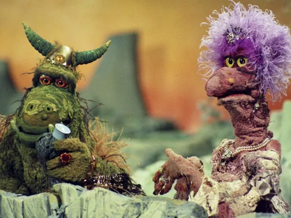 Los Muppets de Jim Henson durante el sketch