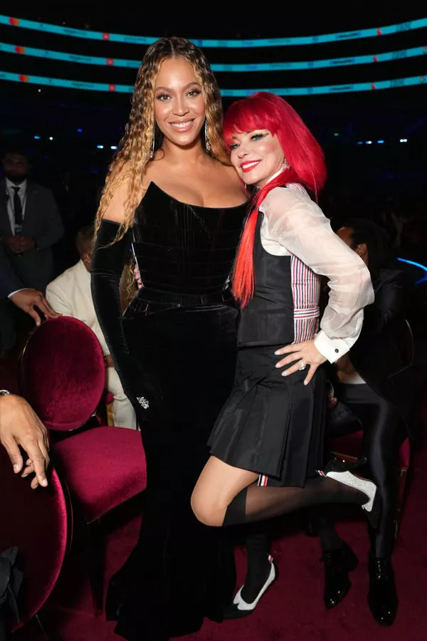Beyoncé and Shania Twain attend the 2023 Grammy Awards