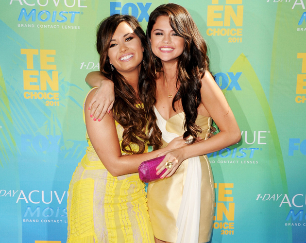 Selena Gómez y Justin Bieber en el concierto de Demi Lovato