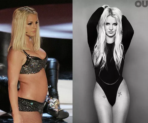 Britney Spears antes y ahora