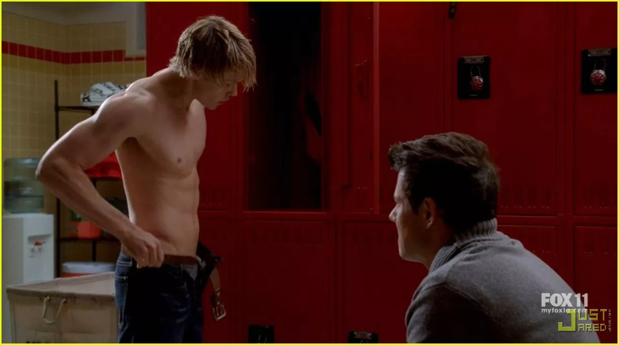 chord overstreet shirtless glee