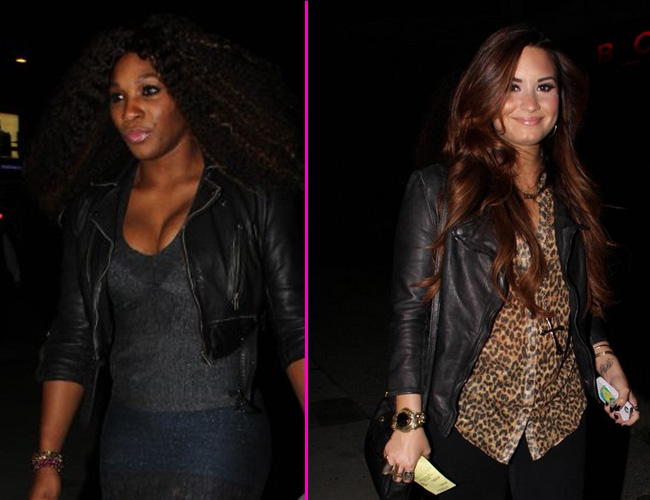 Demi Lovato sale a cenar con Serena Williams Demi Lovato sale a cenar con Serena Williams