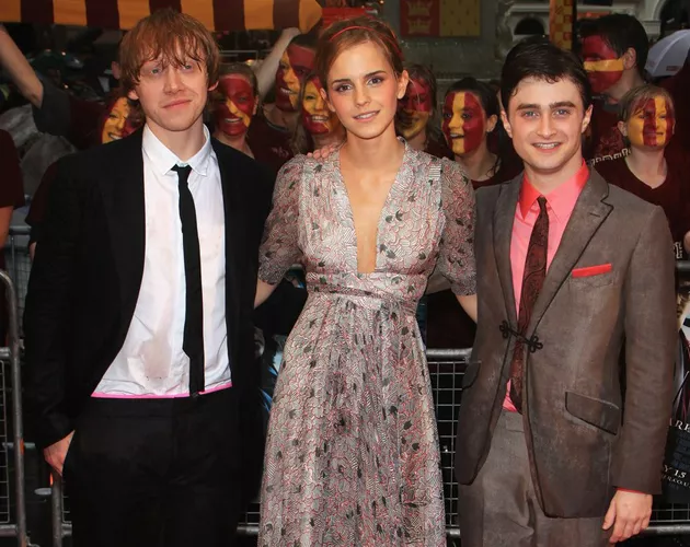 Rupert Grint, Emma Watson y Daniel Radcliffe