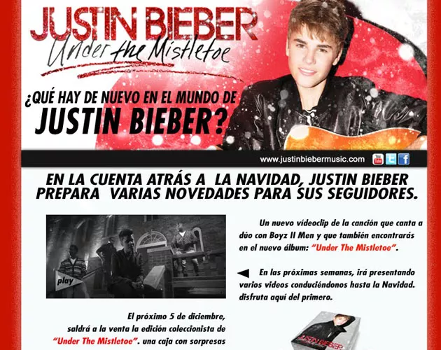 justin bieber mistletoe